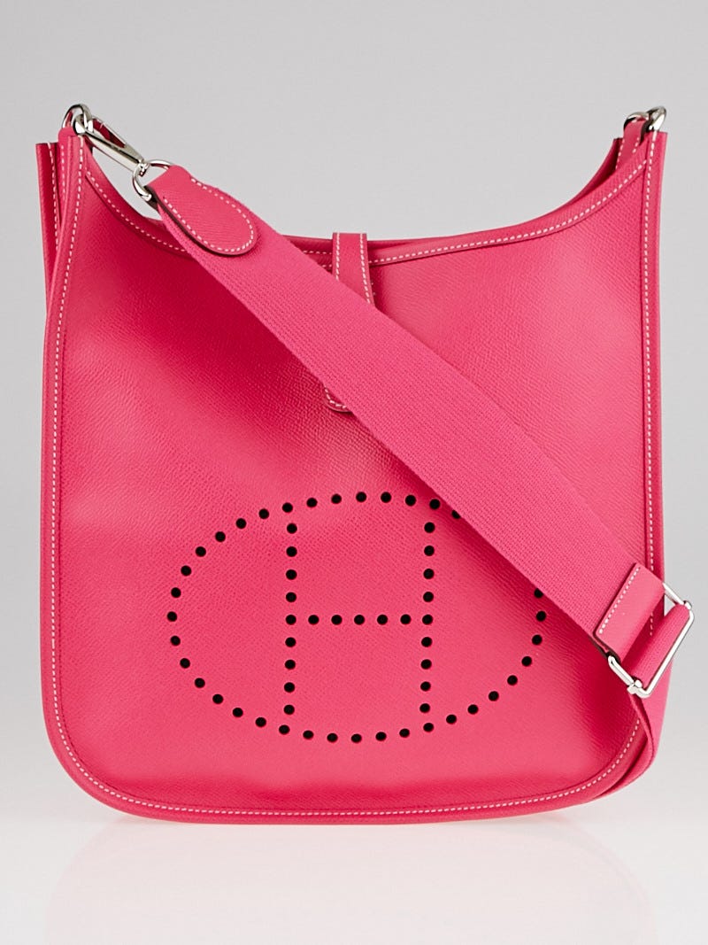 Rose Tyrien Epsom Leather Evelyn III PM Bag