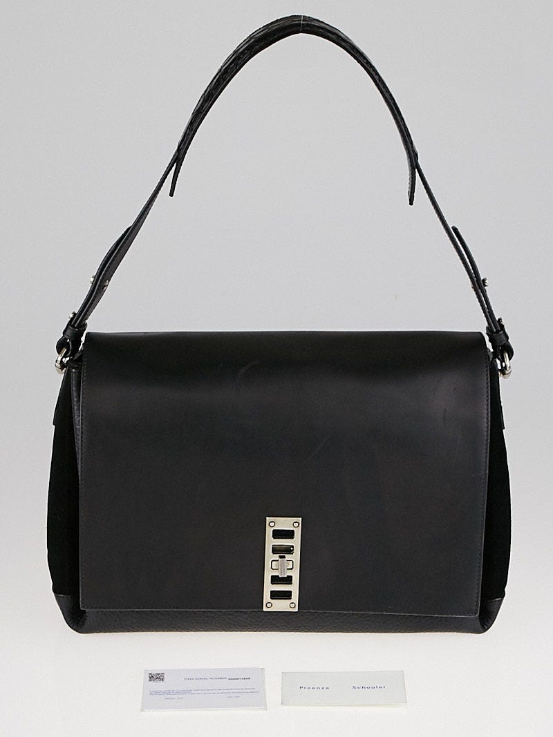 Proenza Schouler Black Leather Elliot Shoulder Bag Yoogi s Closet