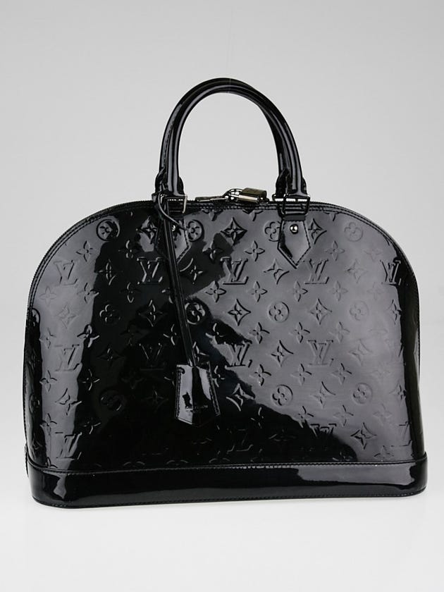 Louis Vuitton Noir Magnetique Monogram Vernis Alma GM Bag