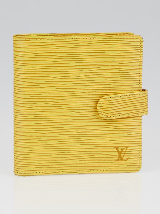 Louis Vuitton Tassil Yellow Epi Leather Porte Billets Compact Wallet