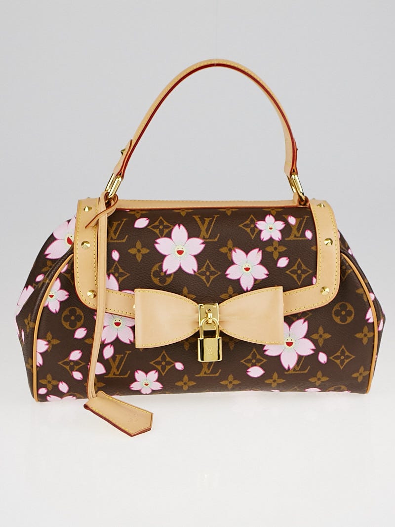 Louis Vuitton Limited Edition Cherry Blossom Monogram Canvas Sac