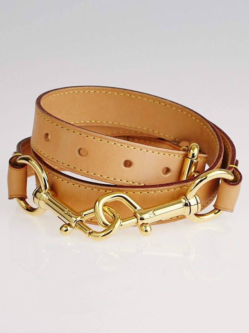 Louis Vuitton Louis Vuitton Brown Cowhide Leather Adjustable Shoulder