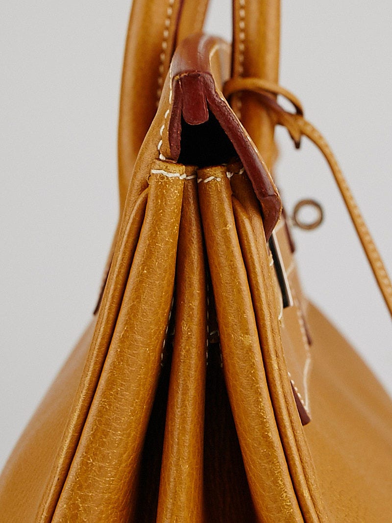 Hermes 40cm Naturelle Ardennes Leather with Palladium Hardware Birkin Bag -  Yoogi's Closet