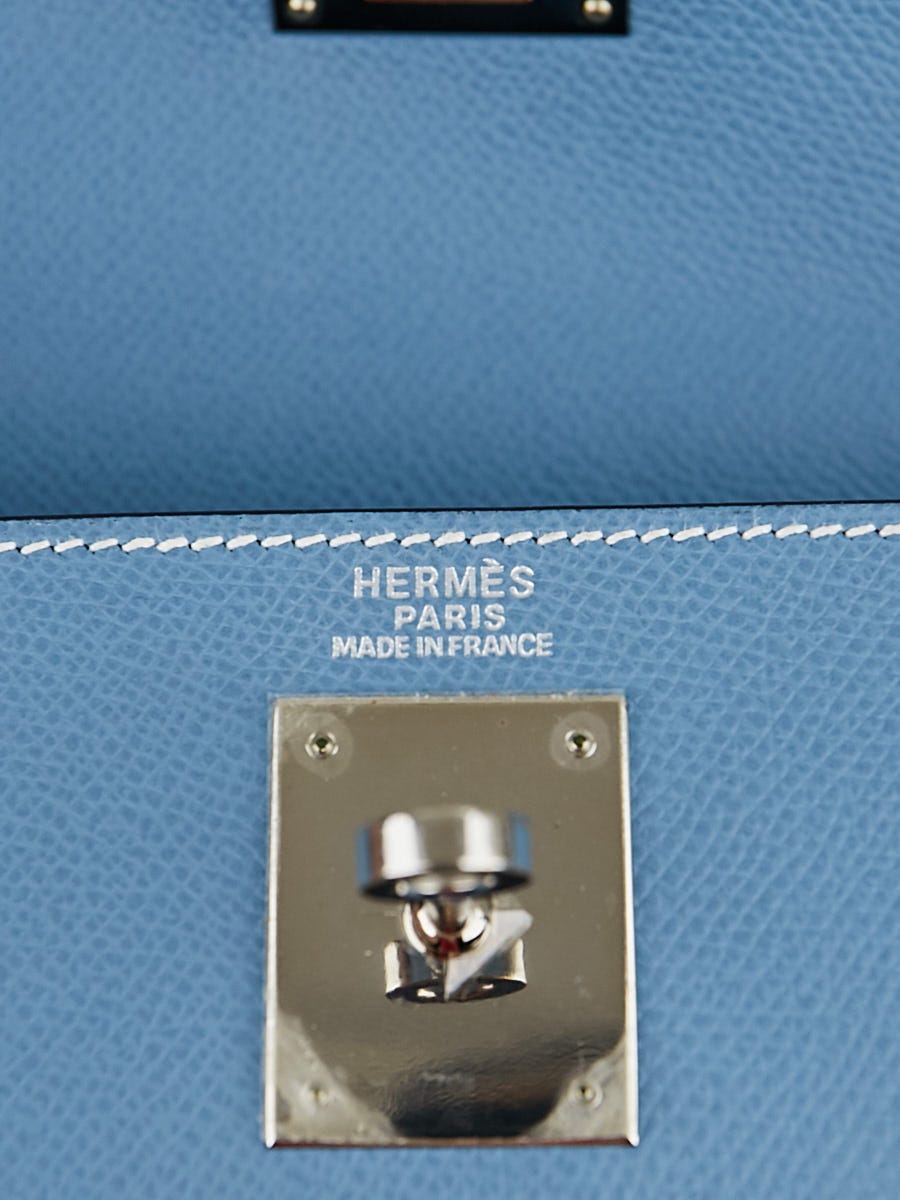 BN Hermes Kelly Sellier Veau Epsom 32cm Bleu Paradis at 1stDibs