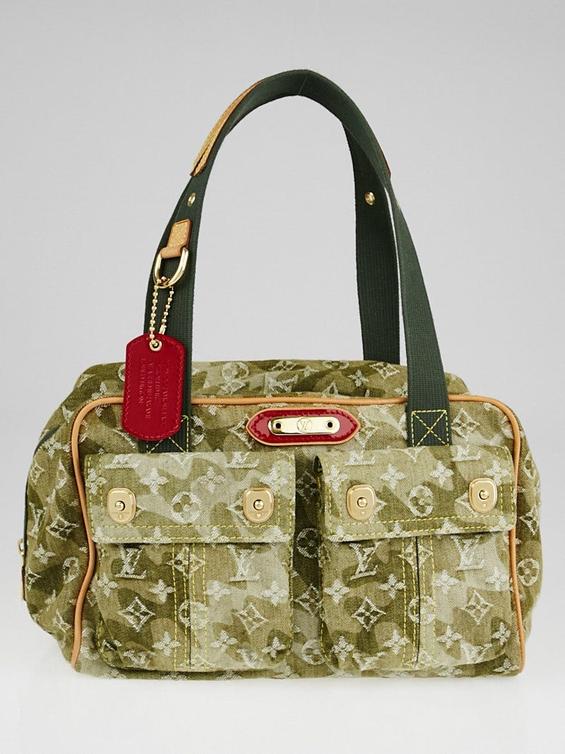 Louis Vuitton x Takashi Murakami Jasmine Monogramouflage bag Green Denim  ref.106529 - Joli Closet