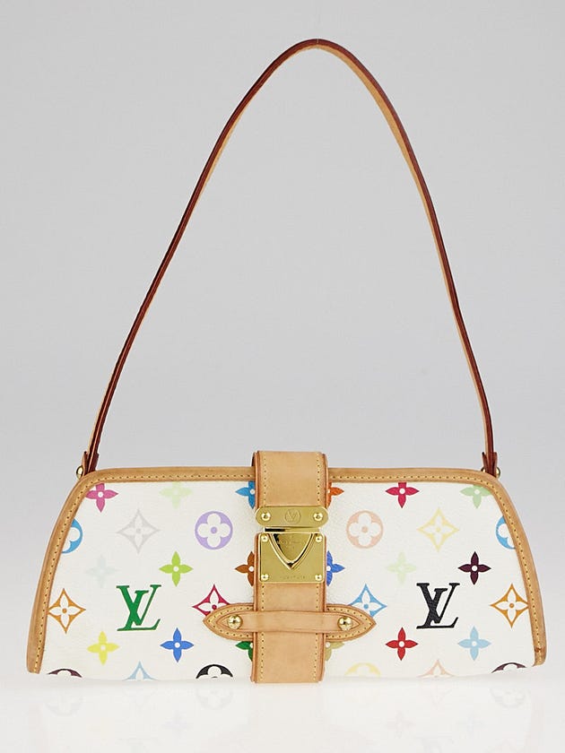 Louis Vuitton White Monogram Multicolore Shirley Bag