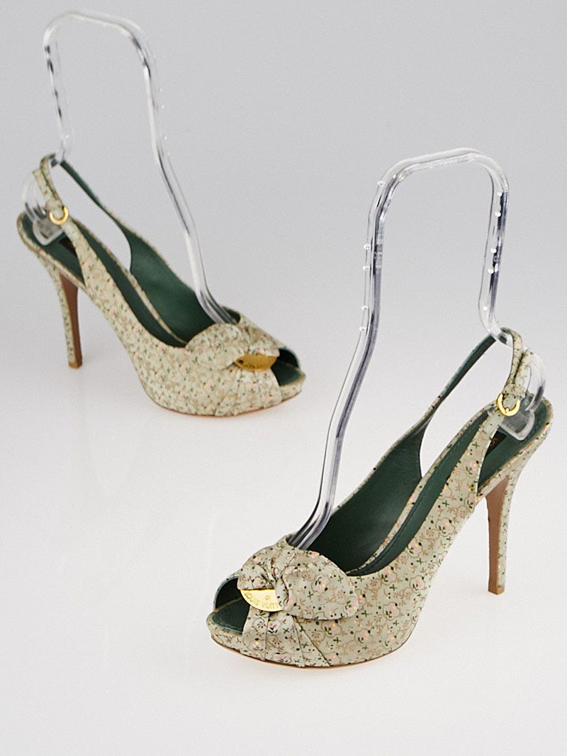Louis Vuitton, Shoes, Authentic Louis Vuitton Gold Sequin Heels