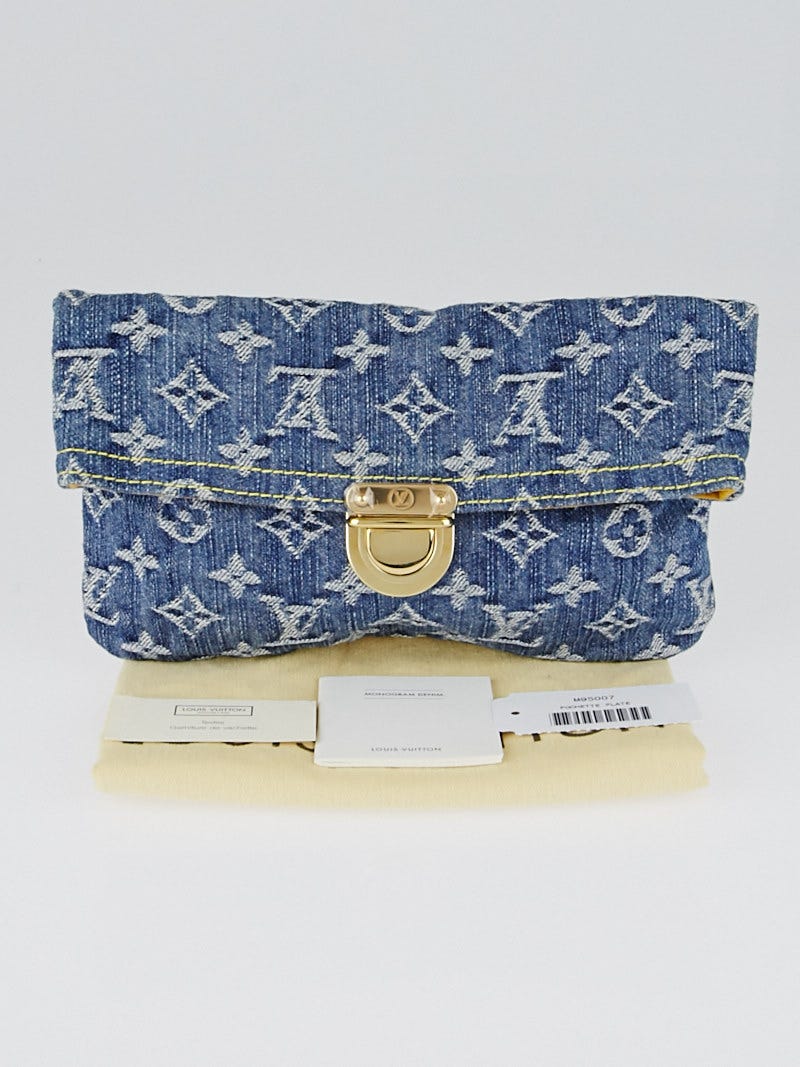 Louis Vuitton, Bags, Lv Denim Pochette Clutch