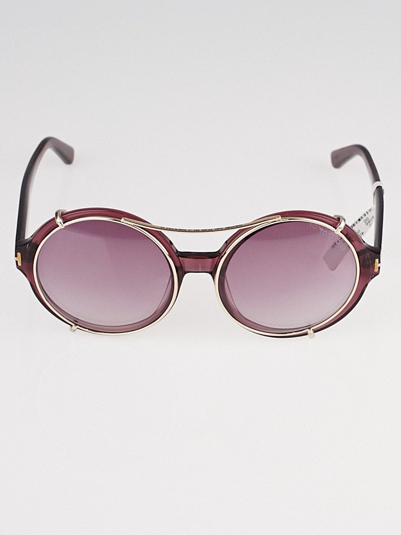Tom Ford Purple Frame Juliet Sunglasses TF369 | Yoogi