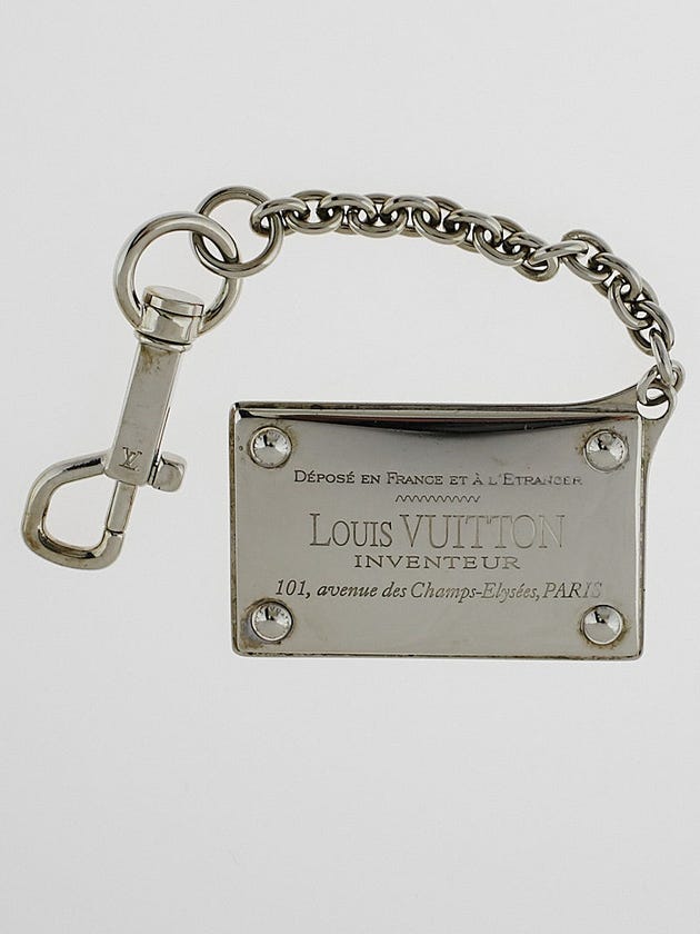 Louis Vuitton Silvertone Metal Traveling Key Holder and Bag Charm