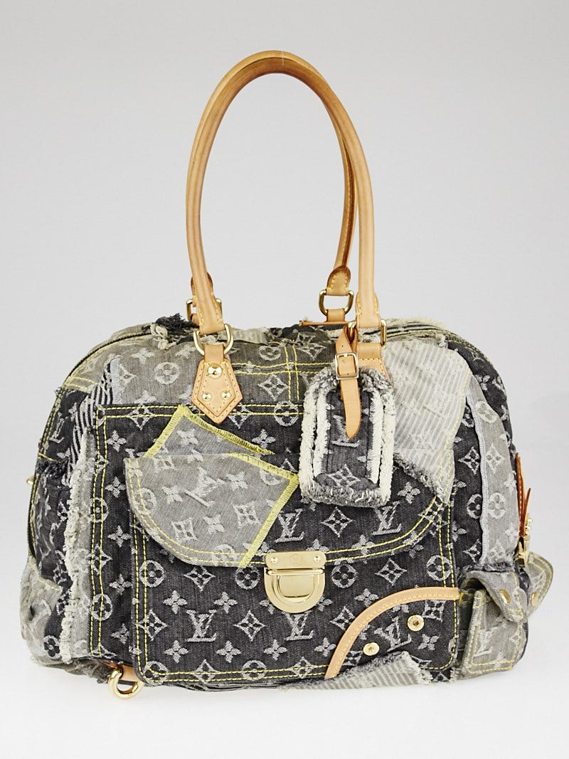 Louis Vuitton Monogram Denim Patchwork Bowly Bag