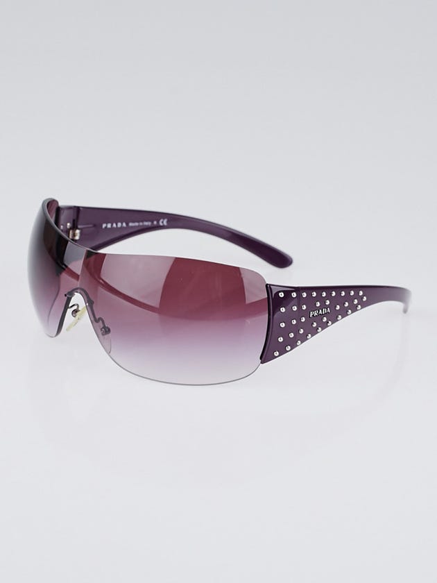 Prada Purple Acetate Shield Sunglasses - SPR29L
