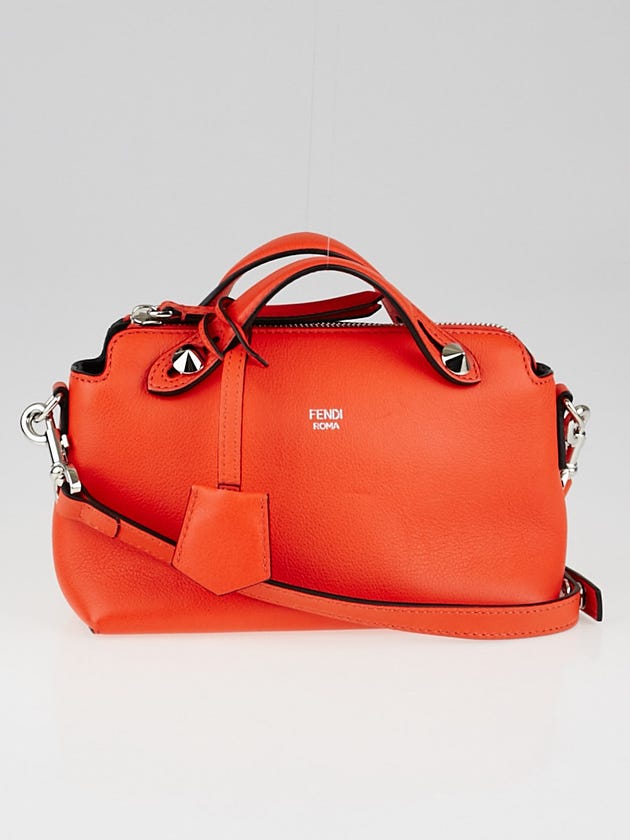 Fendi Orange Calfskin Leather Mini By the Way Bag 8BL135