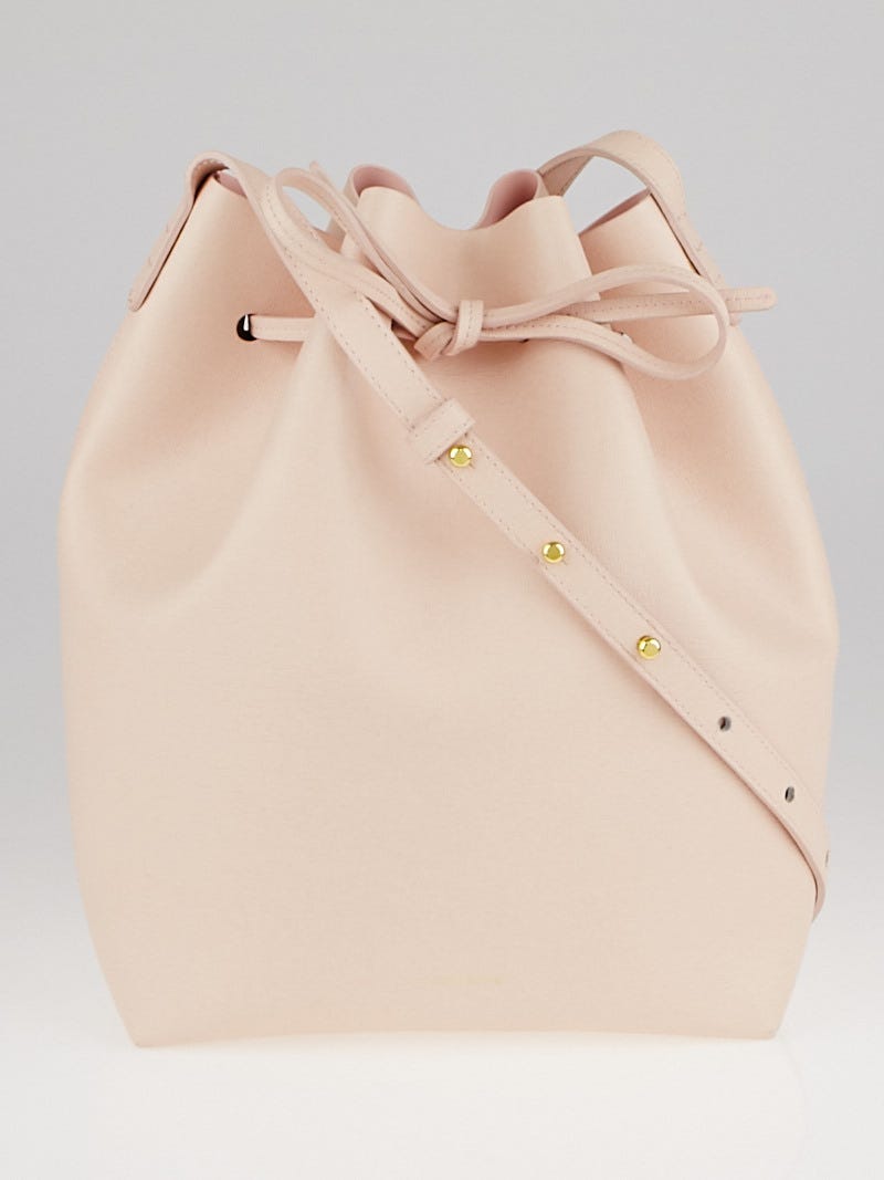 Mansur Gavriel Rosa Saffiano Leather Bucket Bag