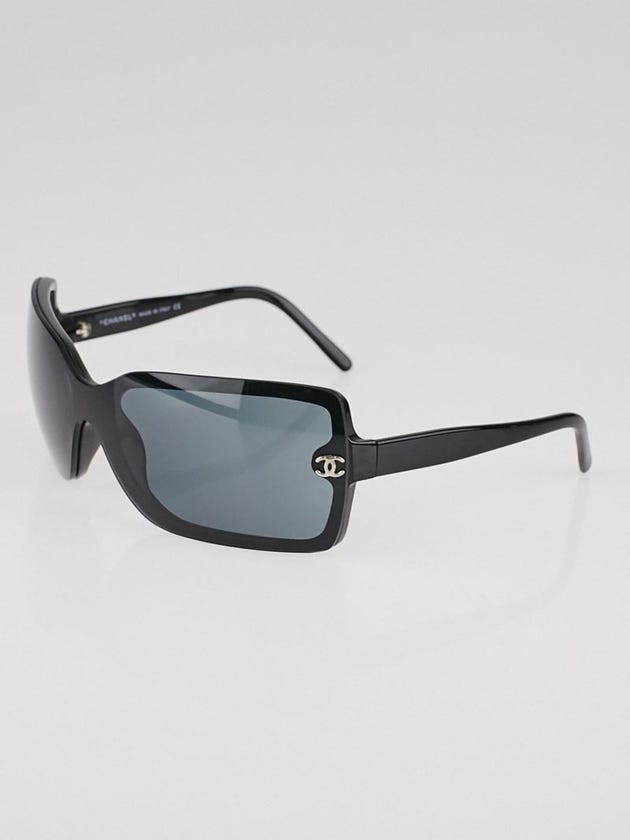 Chanel Black Rectangle Frame Black Tint Sunglasses-5065
