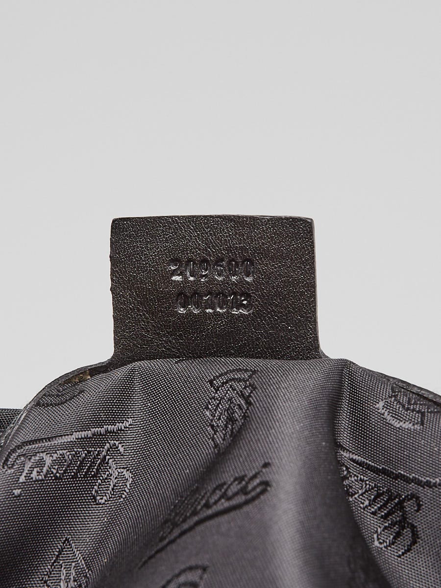 Gucci Black Leather Babouska Heart Dome Medium Satchel Bag