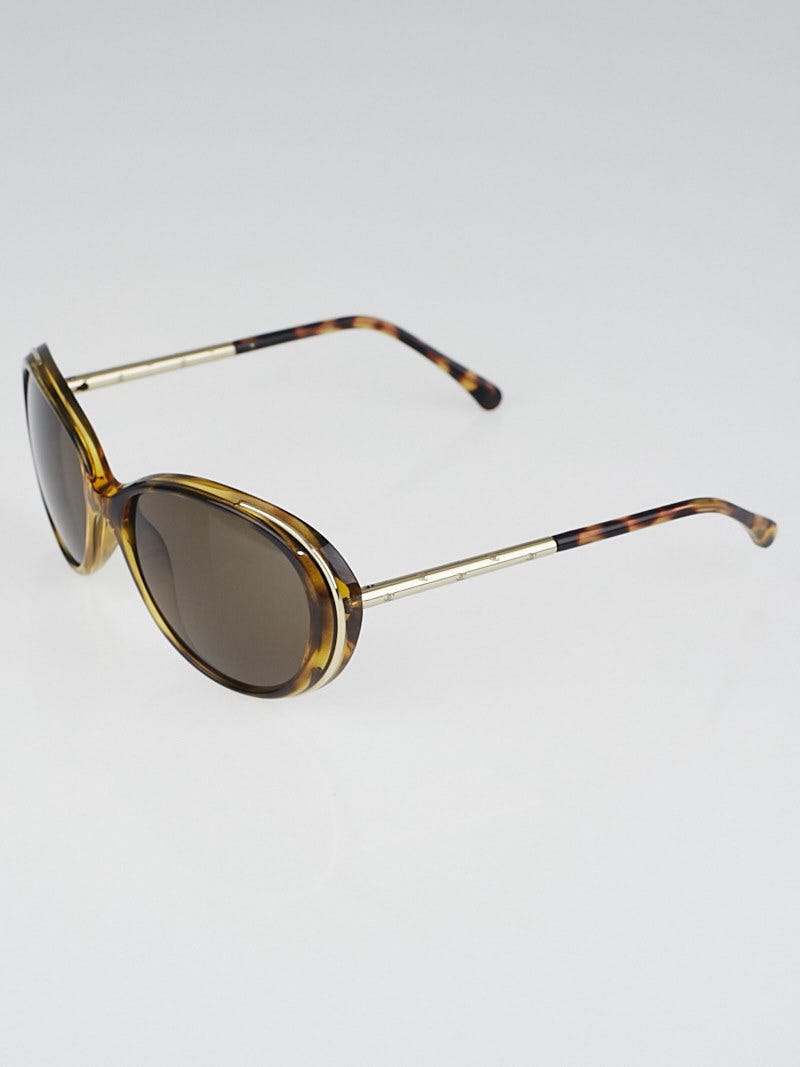 Chanel Tortoise Round Frame CC Logo Sunglasses -6037 Chanel Tortoise Round Frame CC Logo Sunglasses -6037