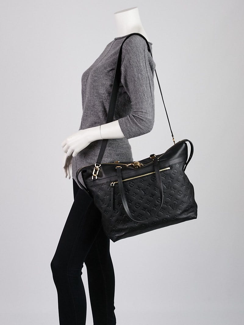Louis Vuitton Noir Monogram Empreinte Leather Boetie Bag - Yoogi's Closet
