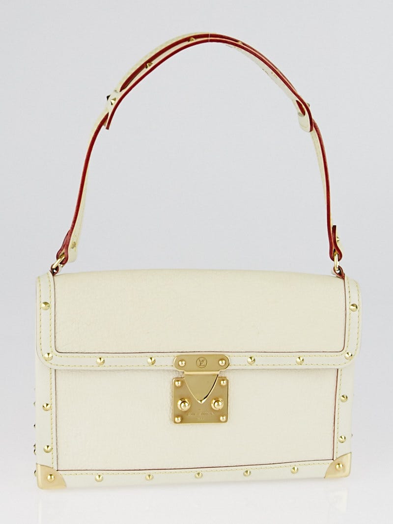 Louis Vuitton White Suhali L'Aimable Bag - Yoogi's Closet