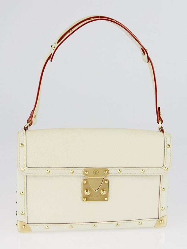 Louis Vuitton White Suhali Leather L'Aimable Bag