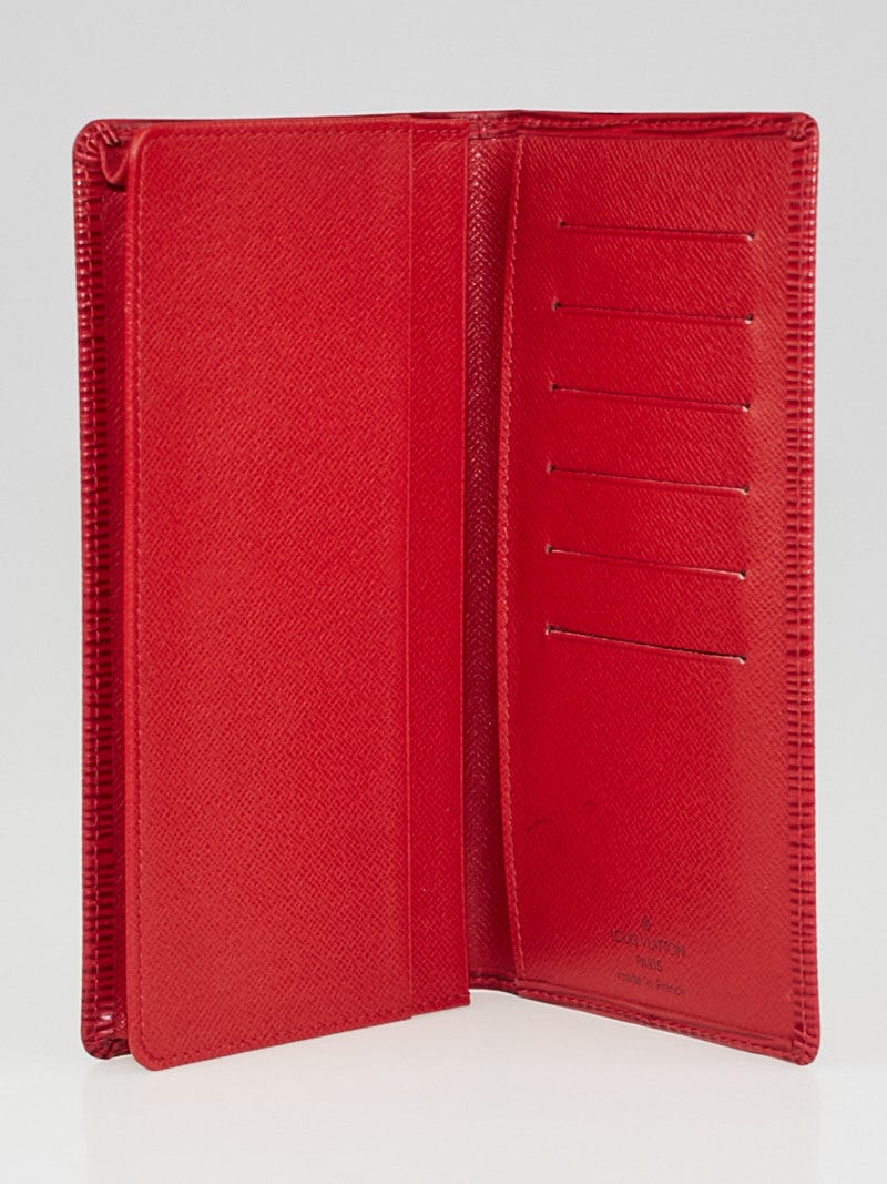 Louis Vuitton Red Epi Leather Checkbook Wallet Louis Vuitton | The Luxury  Closet