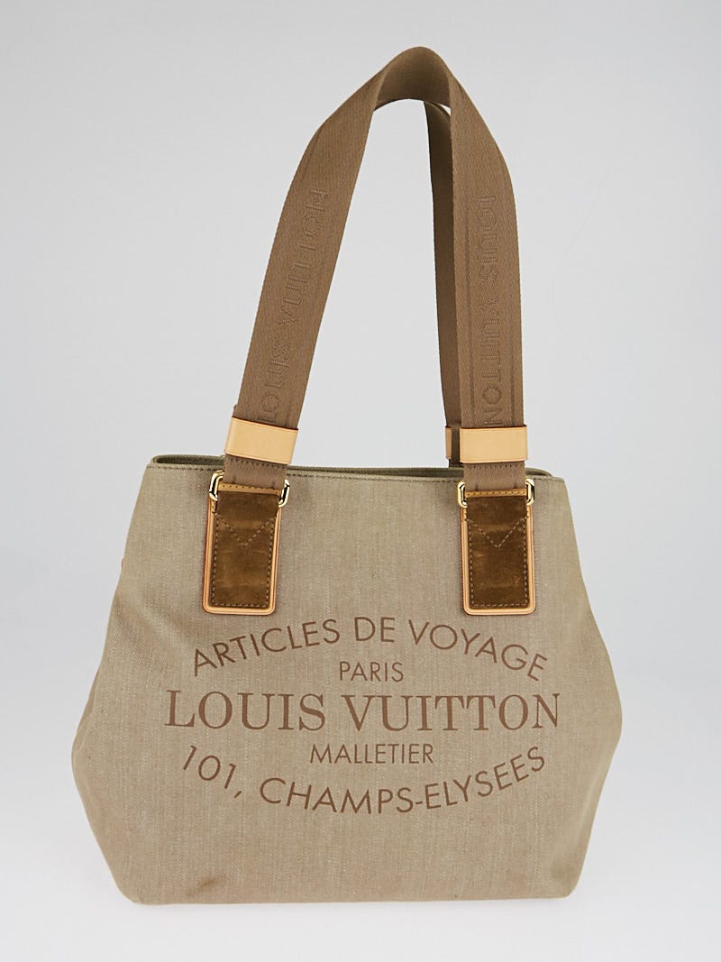 Louis Vuitton Argile Denim Articles de Voyage Cabas Denim Tote Bag