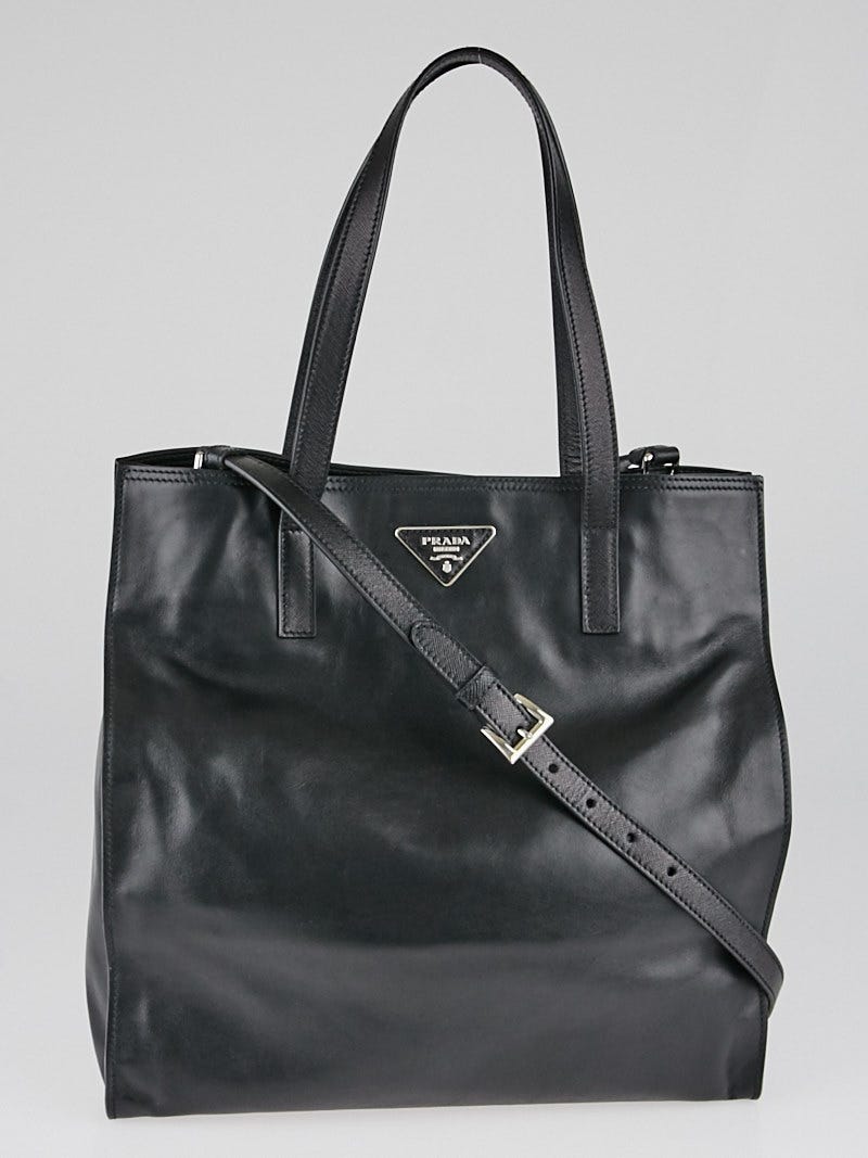 Prada soft sales leather tote