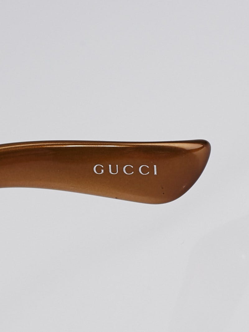 Gucci Bronze Acetate Frame Bamboo Horsebit Sunglasses -GG 2969/S