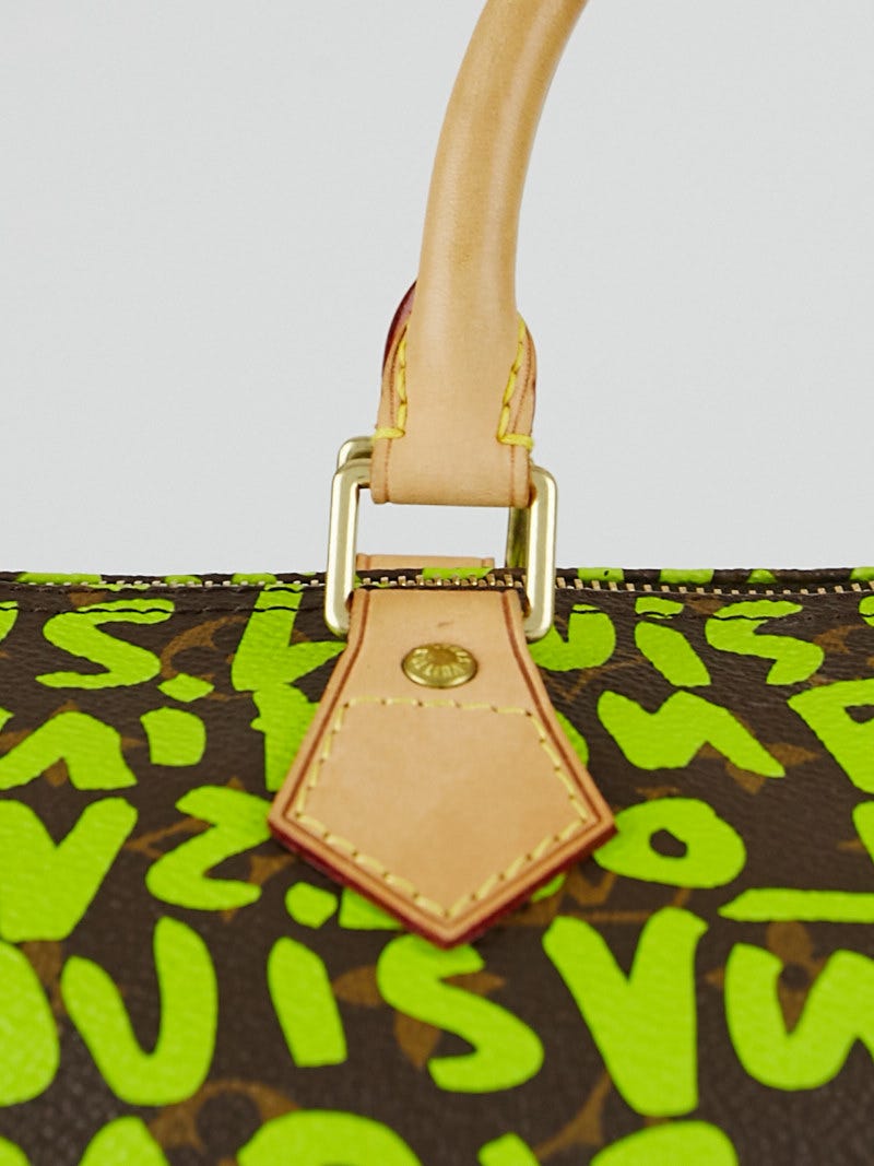 Louis Vuitton Limited Edition Vert Graffiti Stephen Sprouse Speedy 30 Bag -  Yoogi's Closet