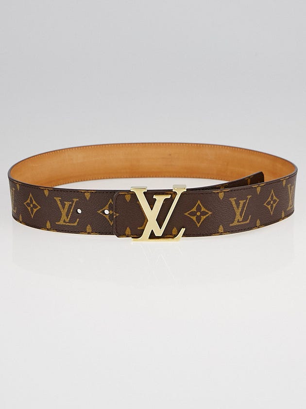 Louis Vuitton Monogram Canvas LV Initials Belt Size 80/32