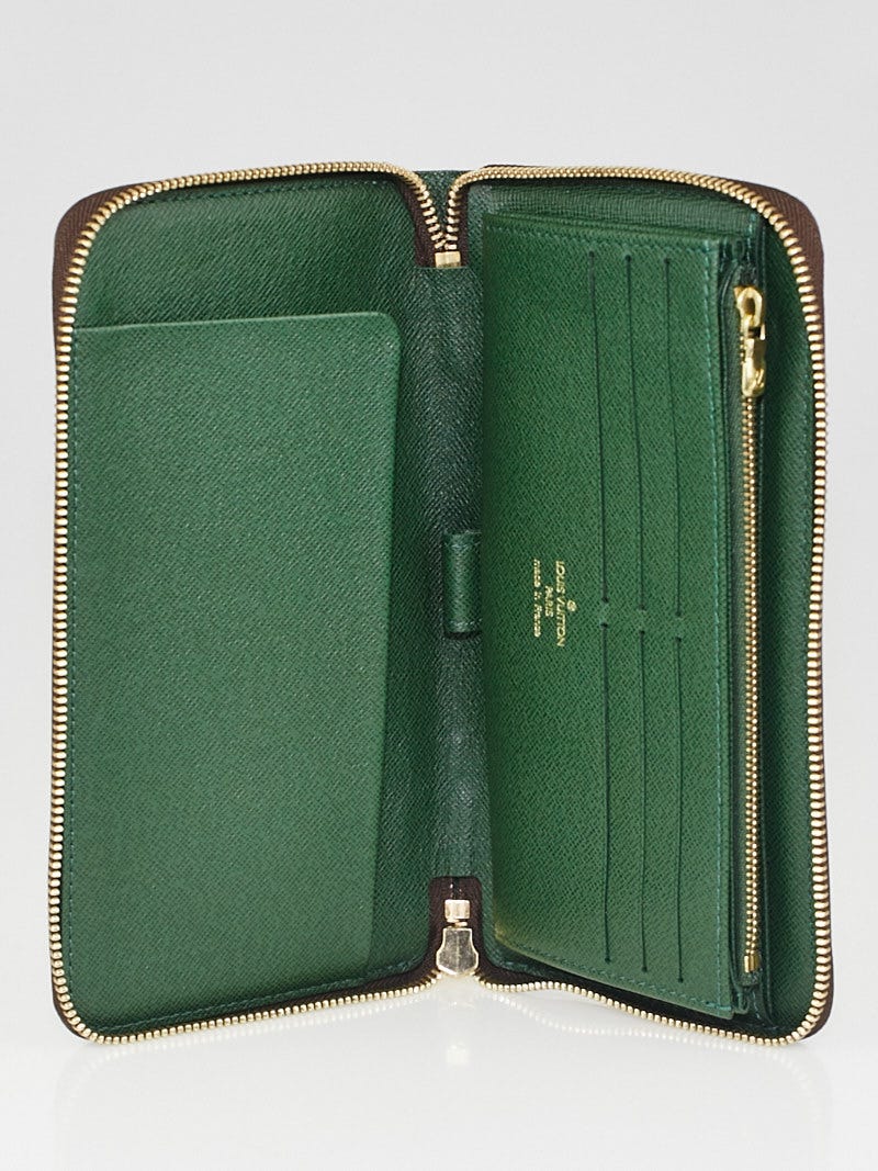 Louis Vuitton Limited Edition Green Monogram Groom Zippy Organizer Wallet -  Yoogi's Closet