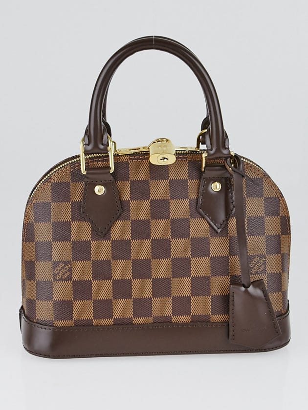 Louis Vuitton Damier Canvas Alma BB Bag w/o Strap