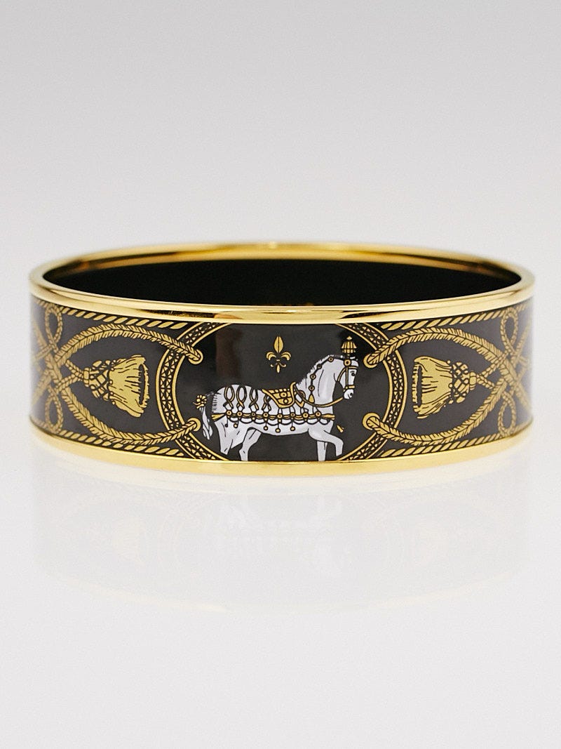 Hermès wide enamel discount grand apparat bangle