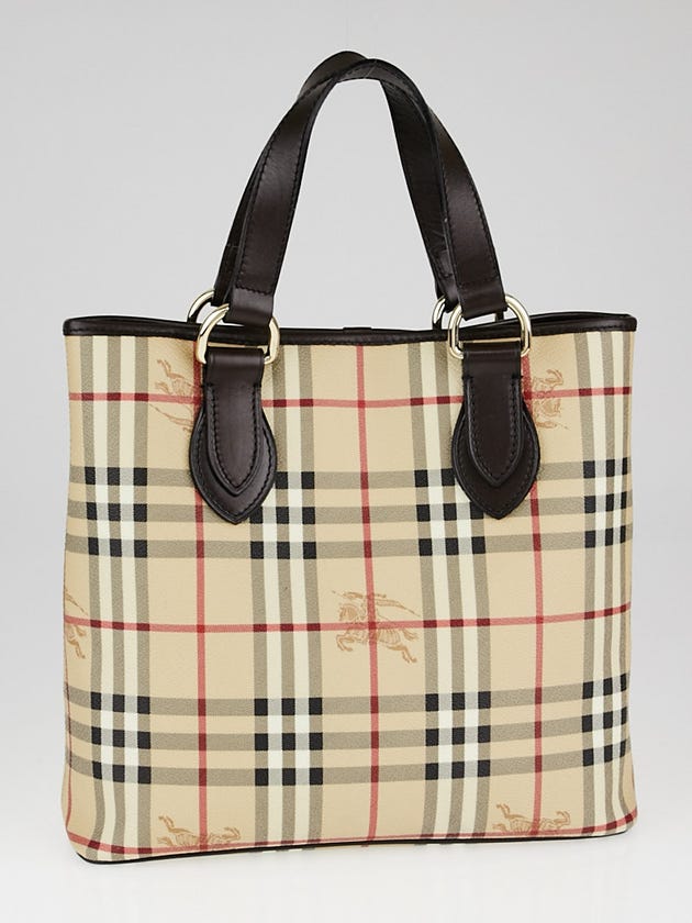 Burberry Haymarket Check Coated Canvas Onslow Tote Bag