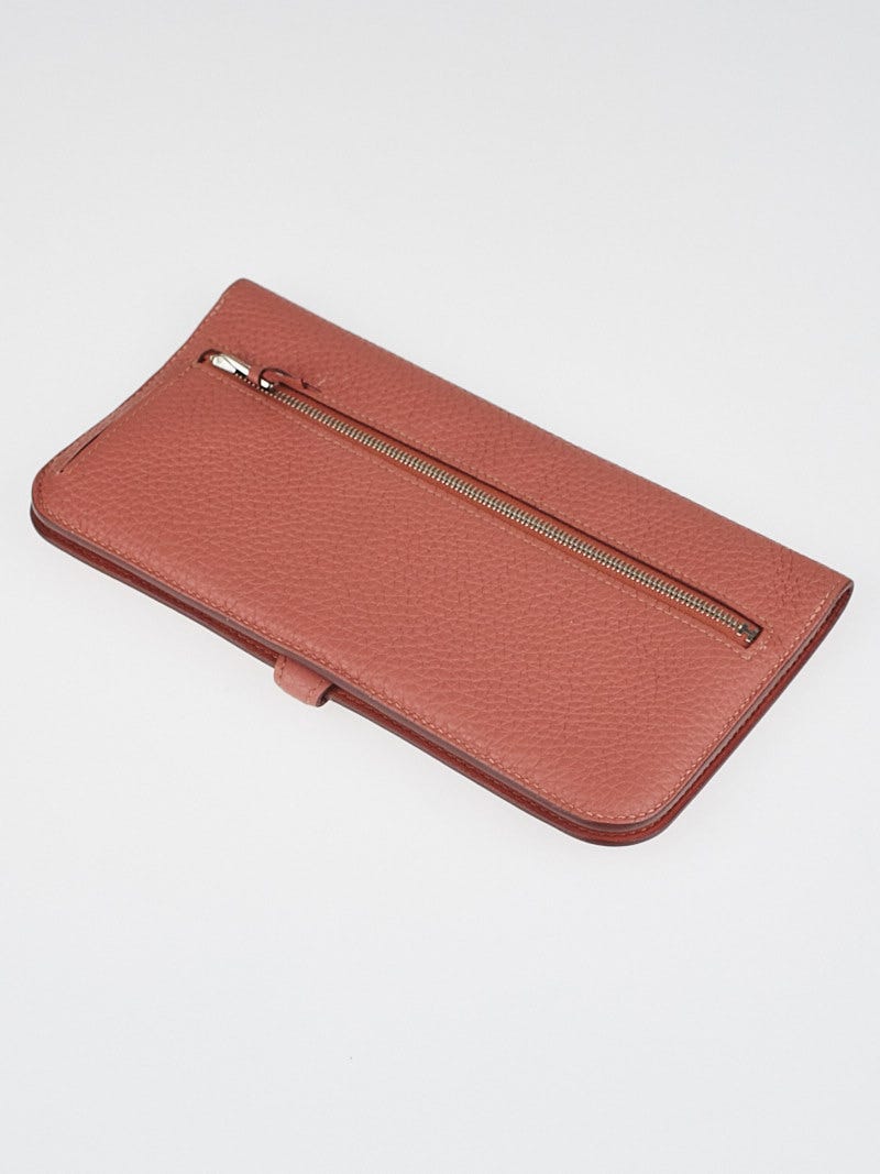 Hermes Rosy Clemence Leather Dogon Recto Verso Wallet - Yoogi's Closet