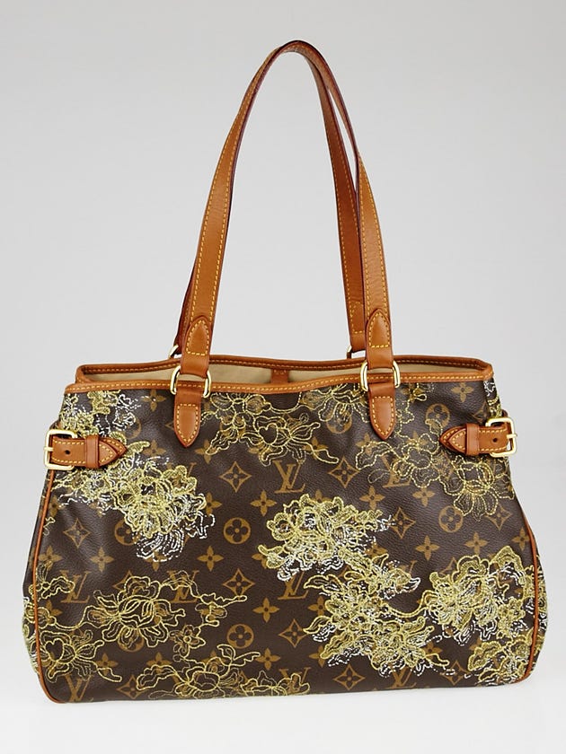 Louis Vuitton Limited Edition Gold Dentelle Batignolles Horizontal Bag