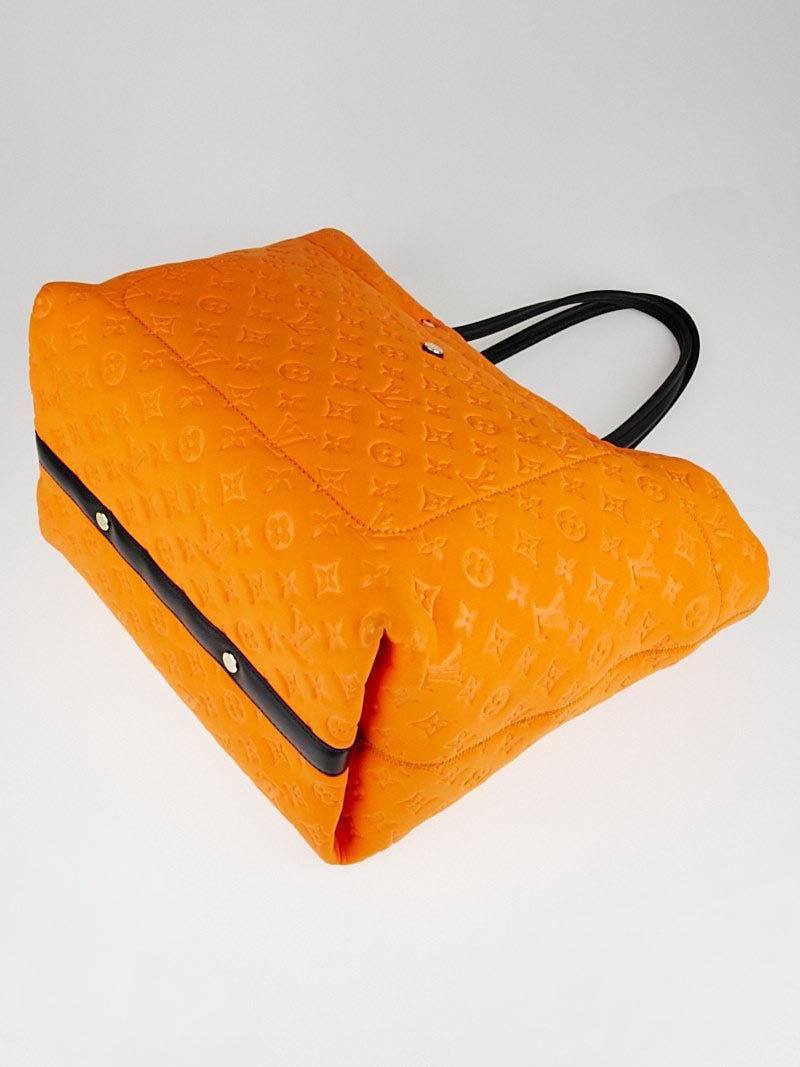 Louis Vuitton Orange Monogram Neoprene Neverfull MM Tote Bag 99lk526s