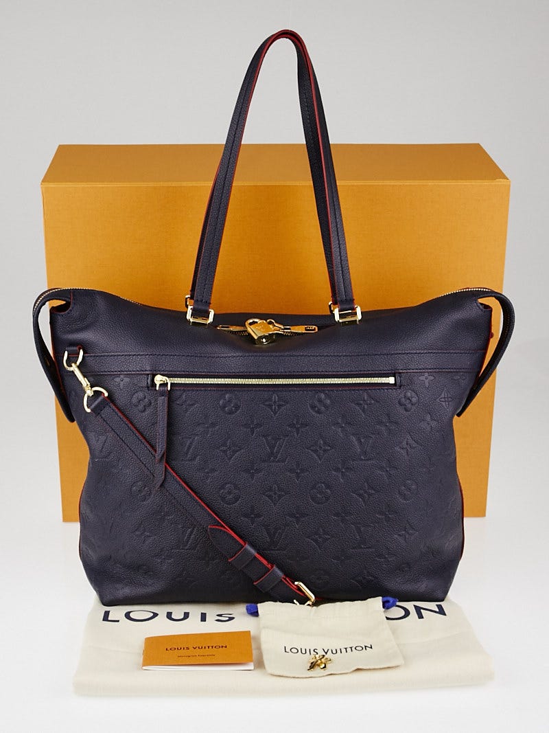 Louis Vuitton - Authenticated Handbag - Leather Blue Plain for Women, Good Condition