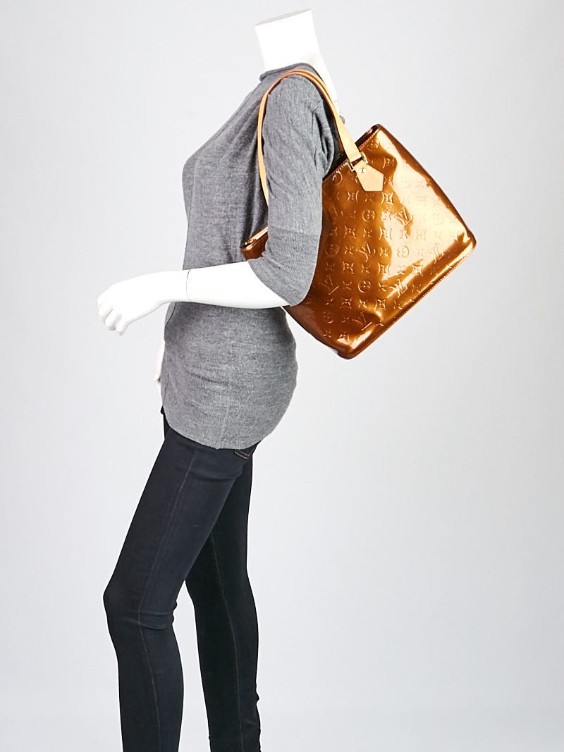 Louis Vuitton Bronze Monogram Vernis Houston Bag - Yoogi's Closet