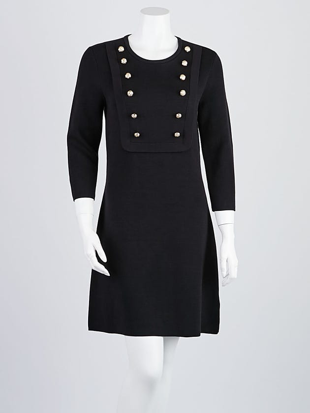 Burberry Black Cotton Sweater Dress Size Small
