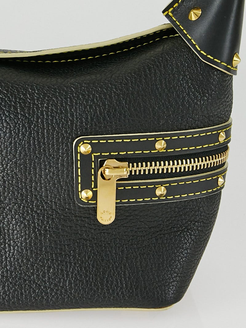 LOUIS VUITTON Black Suhali Leather L'Impetueux Shoulder Bag