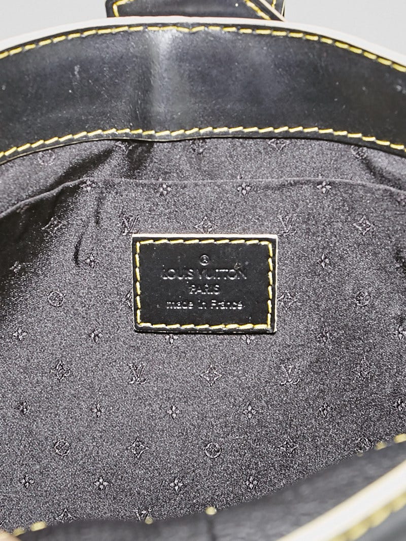Louis Vuitton Black Suhali Leather Lockit MM Bag - Yoogi's Closet
