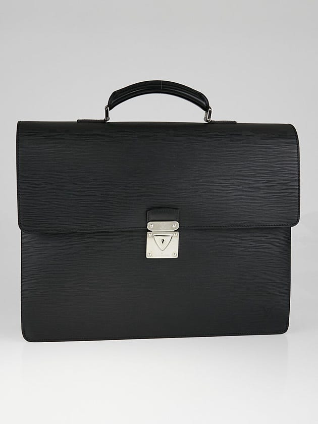 Louis Vuitton Black Epi Leather Robusto 2 Compartment Briefcase Bag
