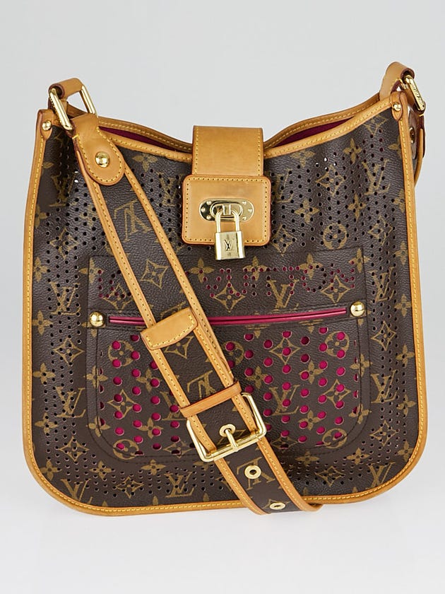 Louis Vuitton Limited Edition Fuchsia Monogram Perforated Musette Bag