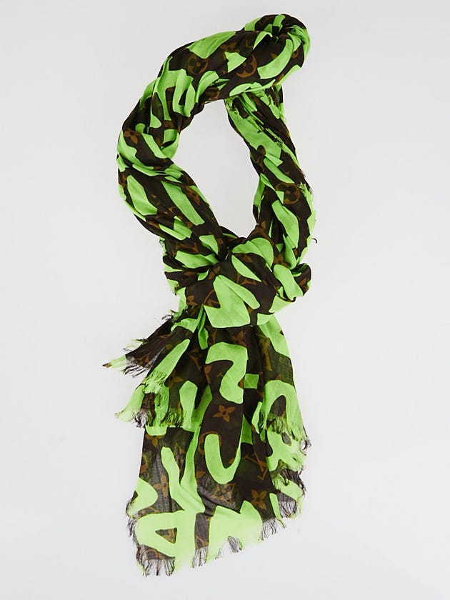 Limited Edition Vert Graffiti Stephen Sprouse Scarf