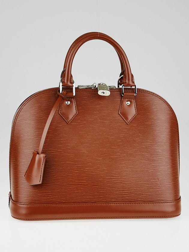 Louis Vuitton Cacao Epi Leather Alma PM Bag