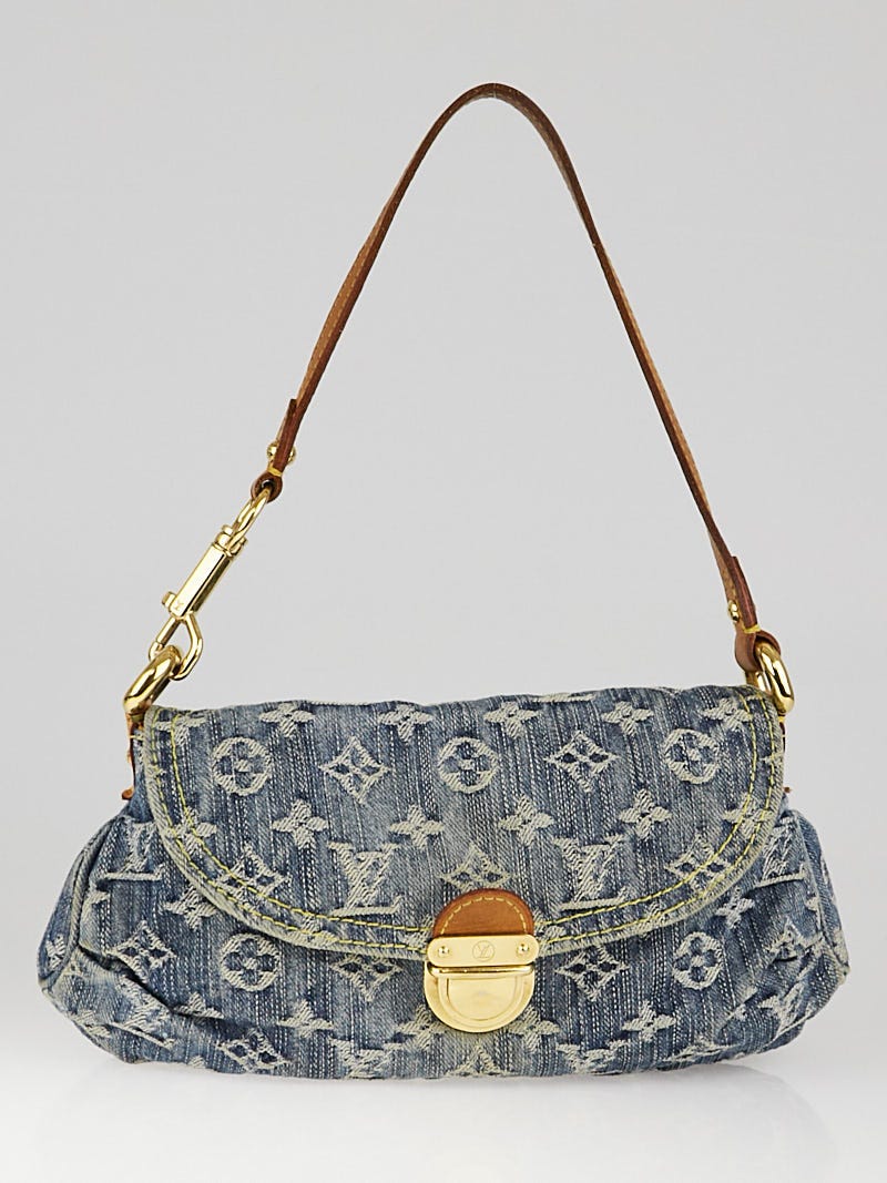 Louis Vuitton Blue Monogram Denim Mini Pleaty Bag Yoogi s Closet