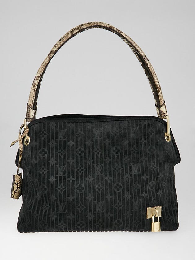 Louis Vuitton Limited Edition Khol Monogram Embossed Suede Wish Bag