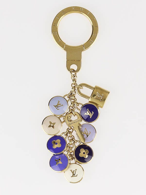 Louis Vuitton Azur Pastille Cles Key Ring and Bag Charm