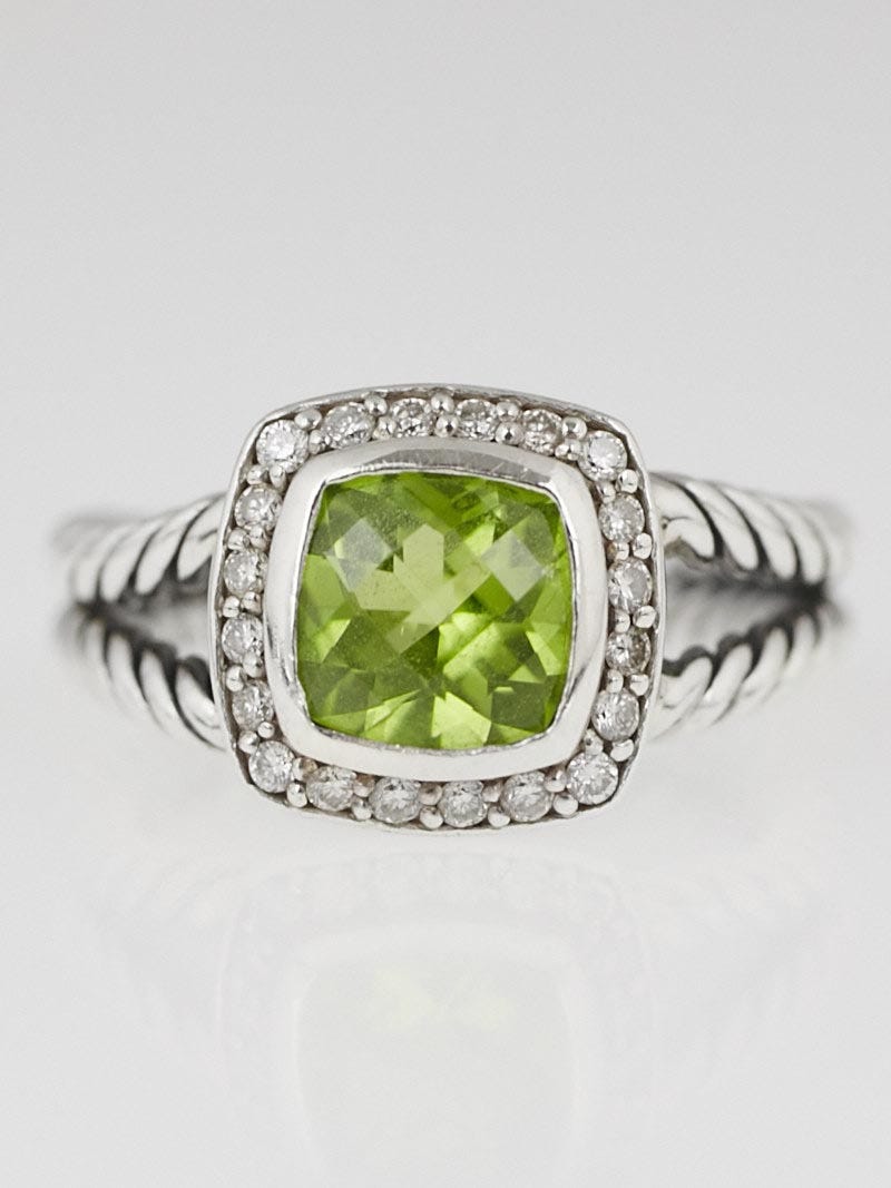 David yurman petite albion clearance ring peridot